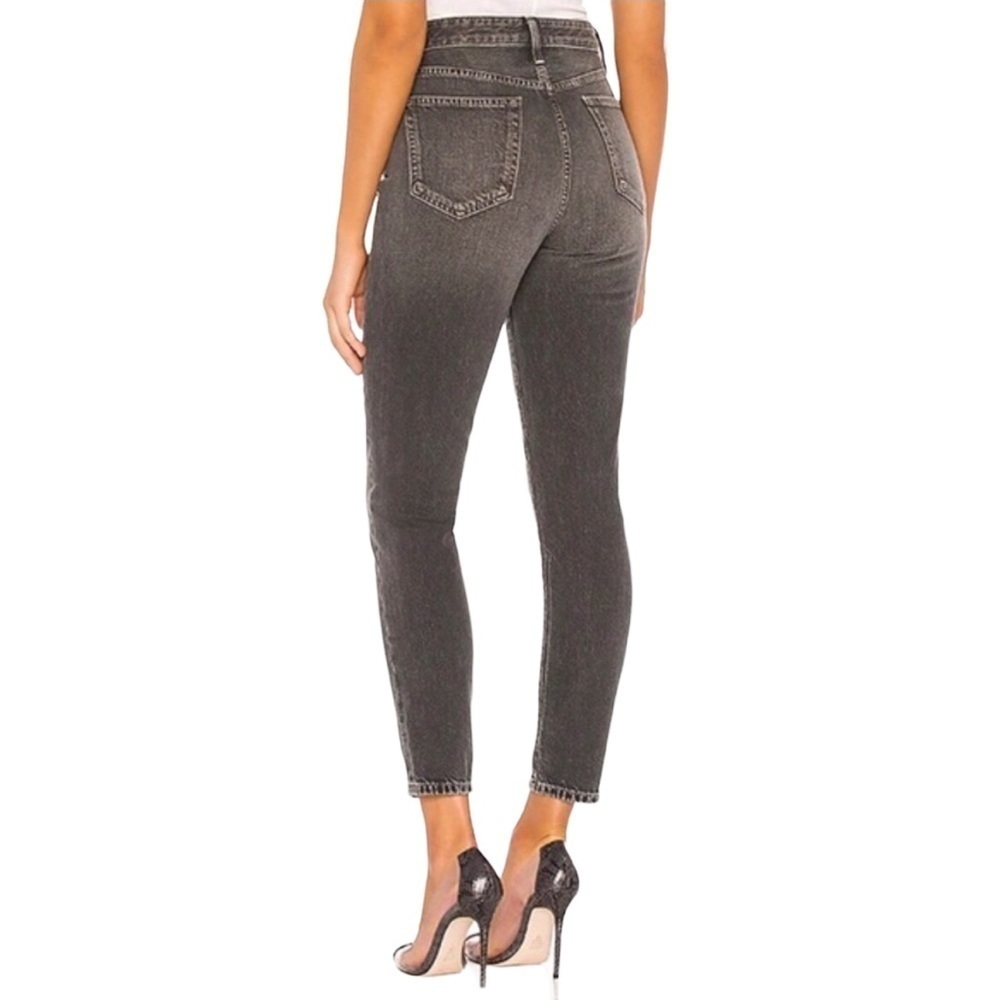 WeWoreWhat The Danielle Vintage Straight Jeans High Rise Size 23 Gray Button Fly - Picture 2 of 9